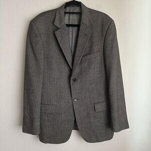 TALLIA UOMO Ing Loro Piana Wool Two Button‎ Blazer Sport Coat Size 42R Flaw